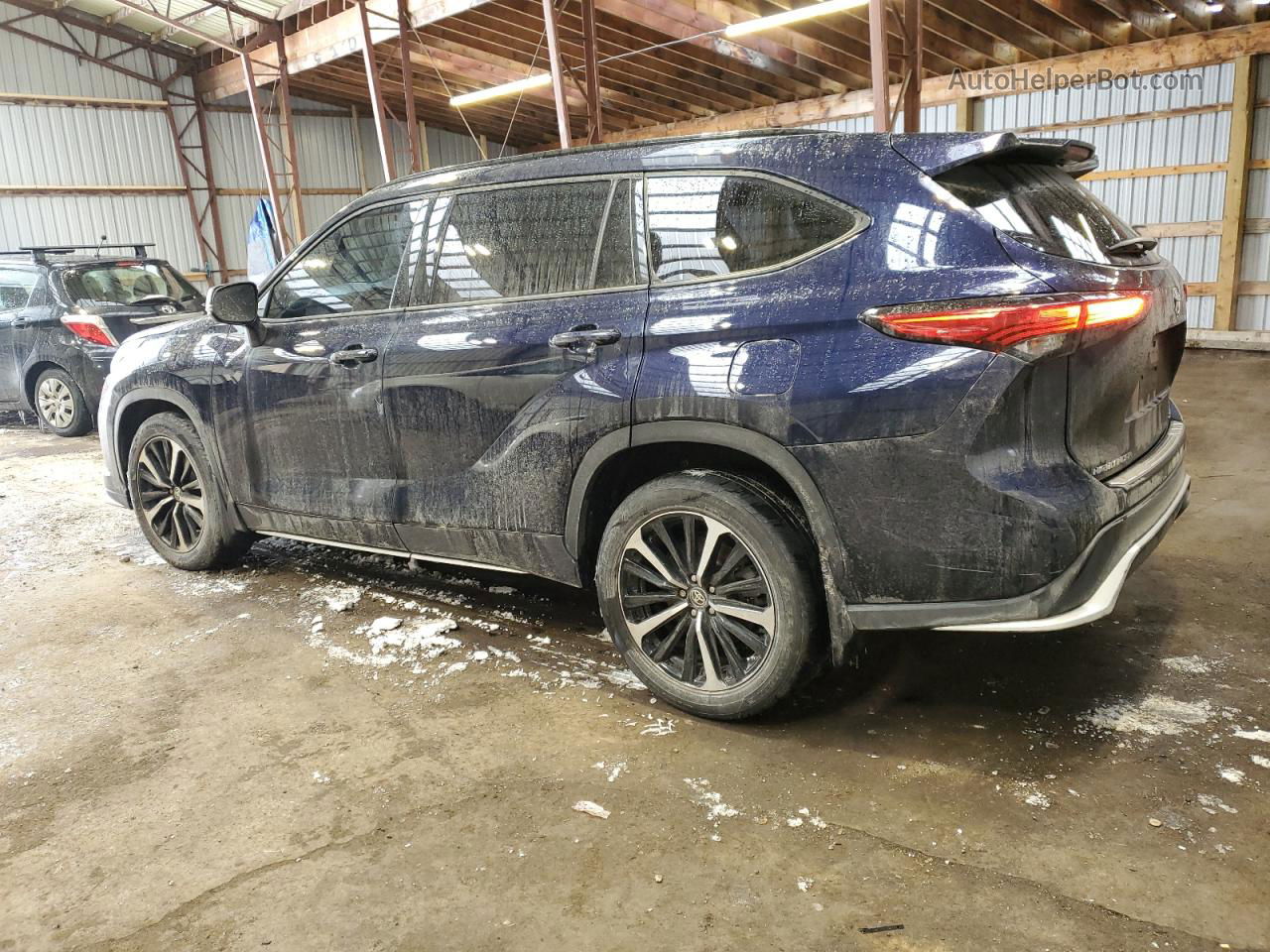 2021 Toyota Highlander Xse Синий vin: 5TDLZRBH7MS099297