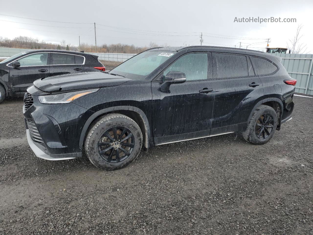 2021 Toyota Highlander Xse Black vin: 5TDLZRBH7MS125297