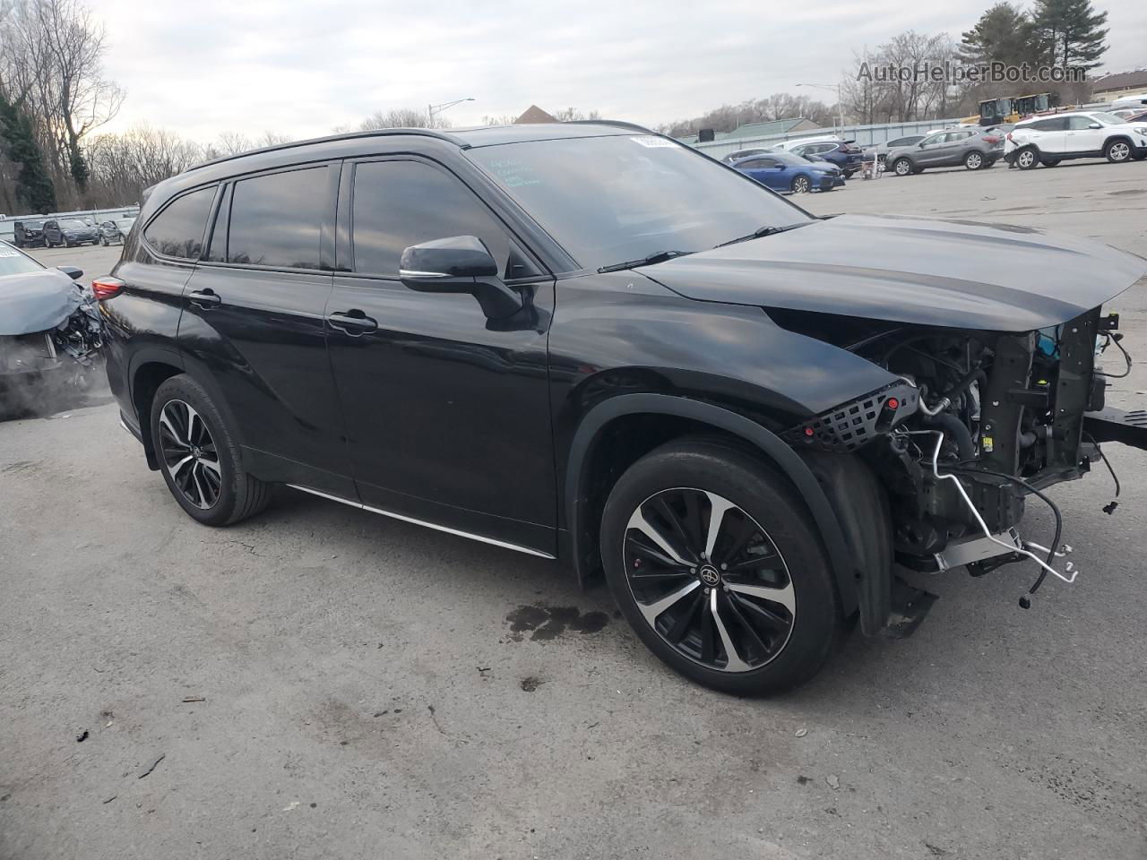 2021 Toyota Highlander Xse Black vin: 5TDLZRBH9MS144496