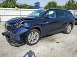 2021 Toyota Highlander Hybrid Limited Blue vin: 5TDXBRCH3MS017179