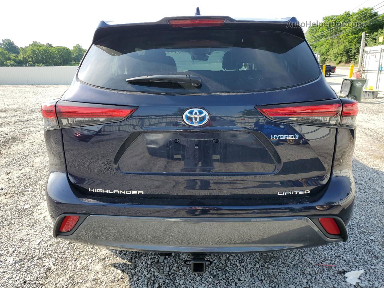 2021 Toyota Highlander Hybrid Limited Blue vin: 5TDXBRCH3MS017179