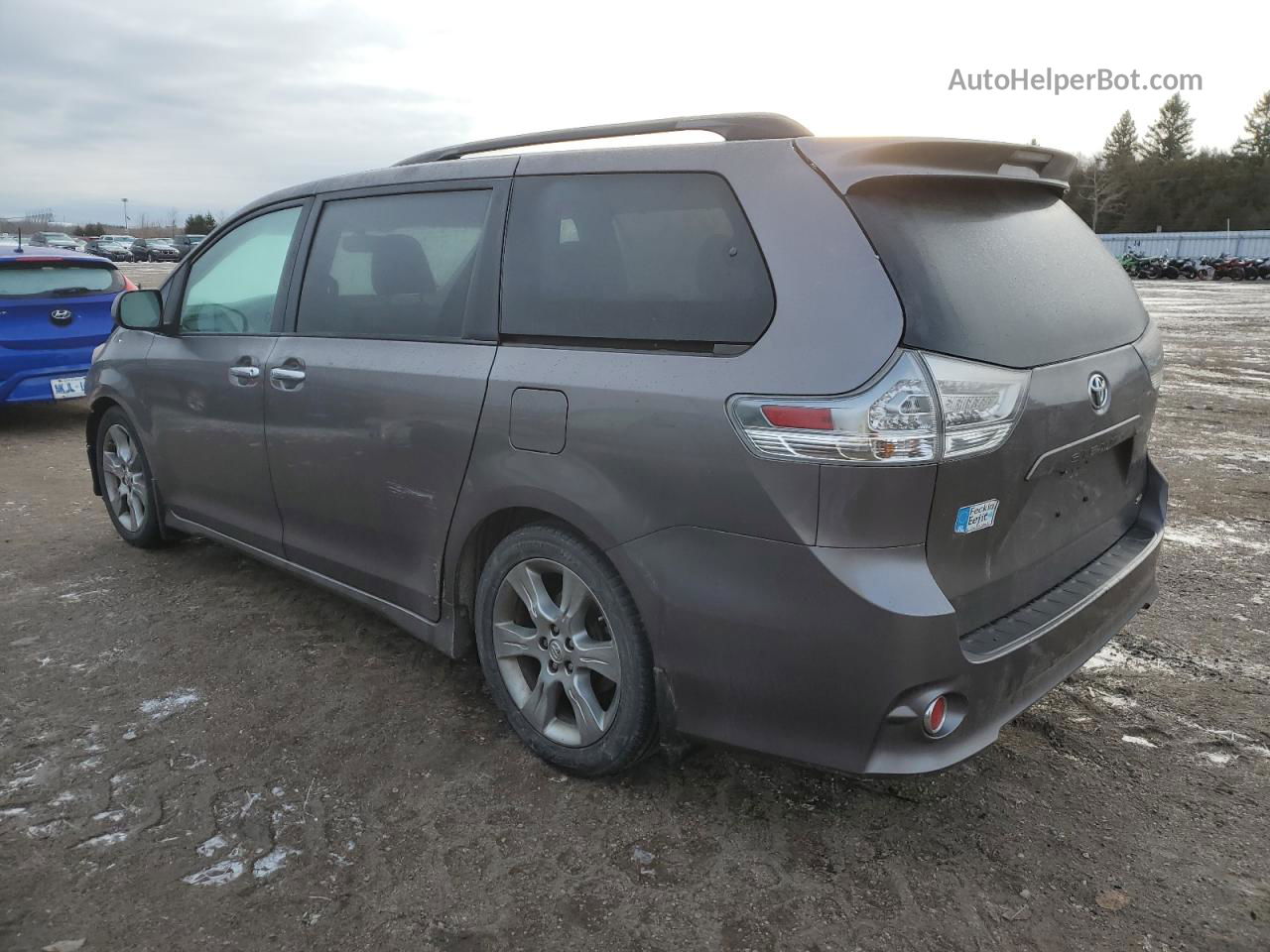 2014 Toyota Sienna Sport Серый vin: 5TDXK3DC3ES435999