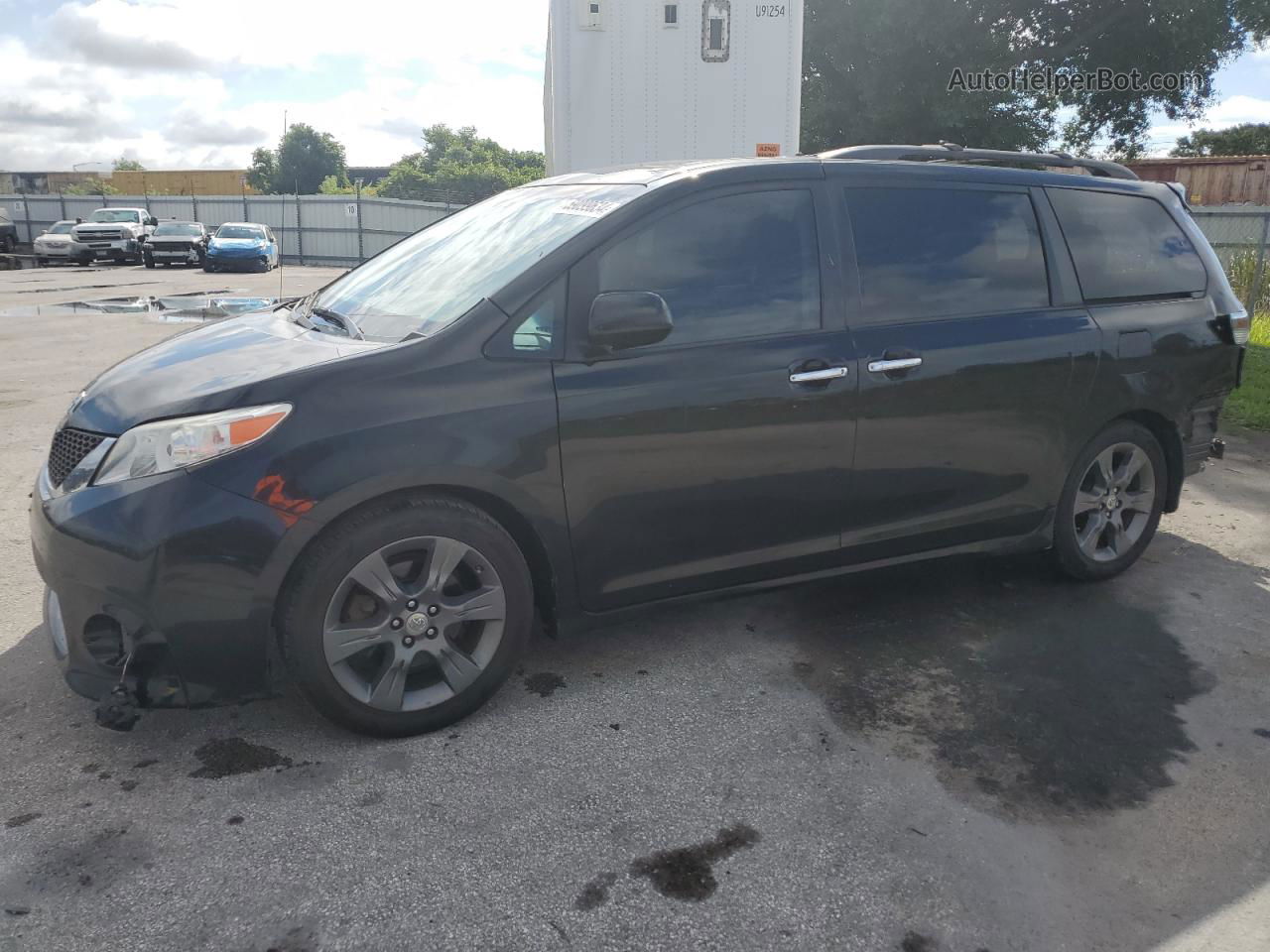 2014 Toyota Sienna Sport Black vin: 5TDXK3DC5ES425751