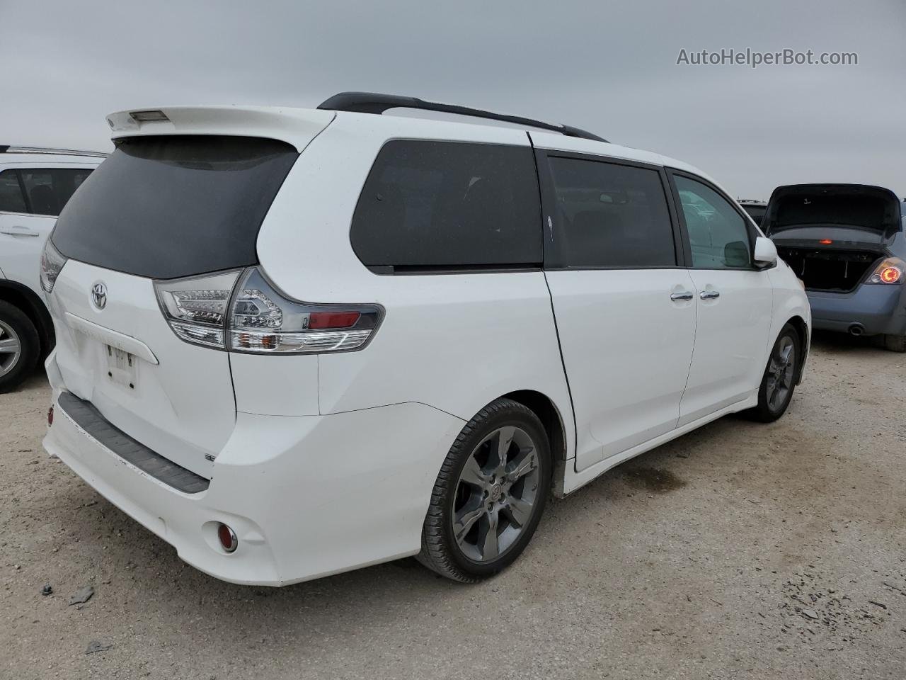 2014 Toyota Sienna Sport White vin: 5TDXK3DCXES410484