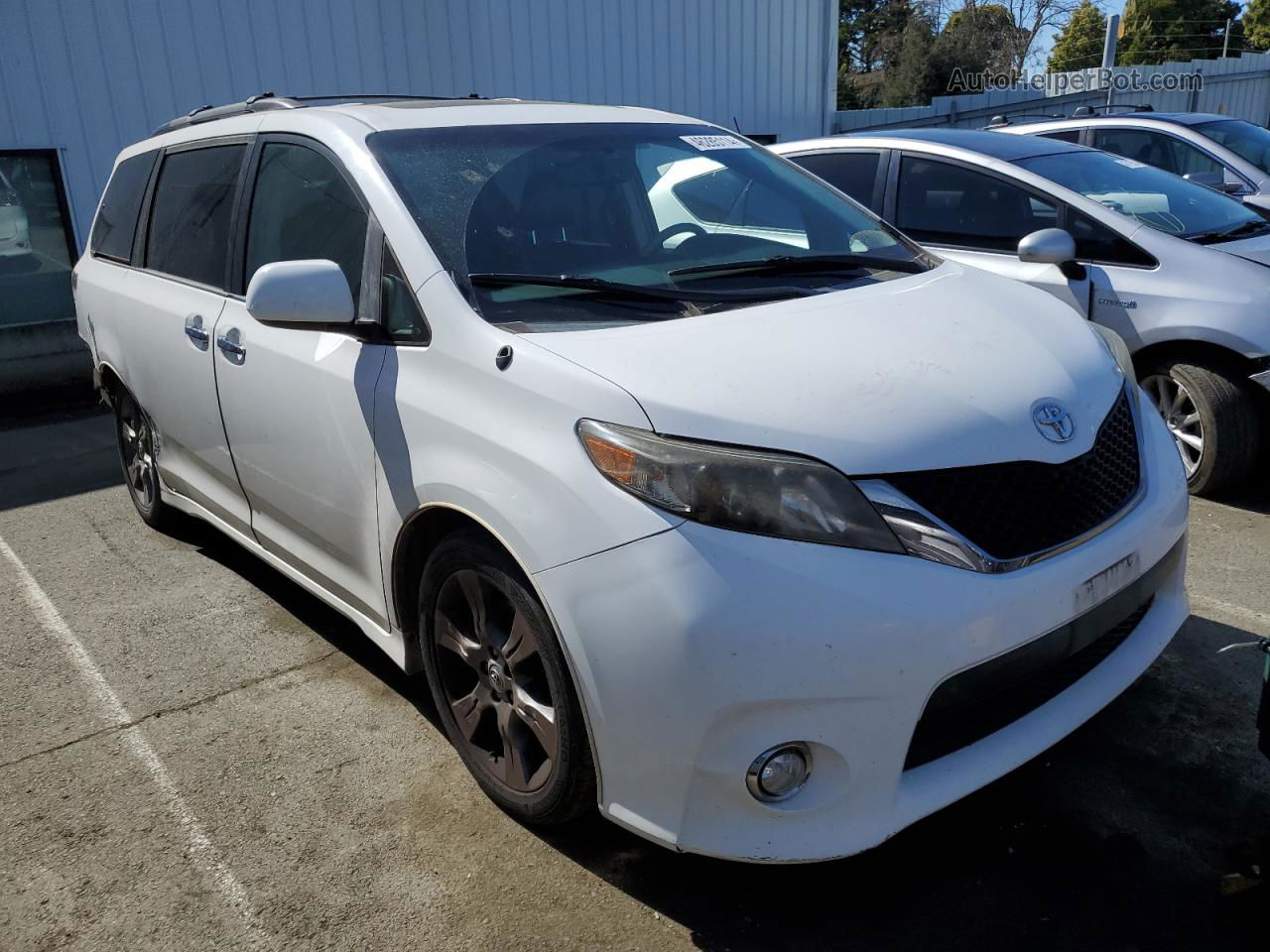 2014 Toyota Sienna Sport Белый vin: 5TDXK3DCXES517423