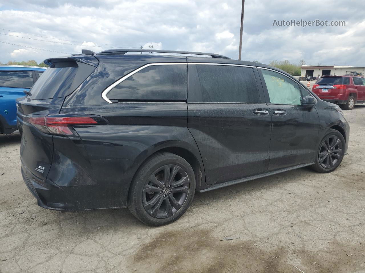 2022 Toyota Sienna Xse Black vin: 5TDXRKEC1NS076141