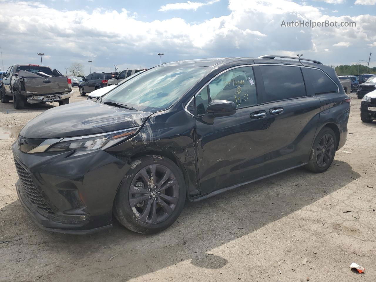 2022 Toyota Sienna Xse Black vin: 5TDXRKEC1NS076141