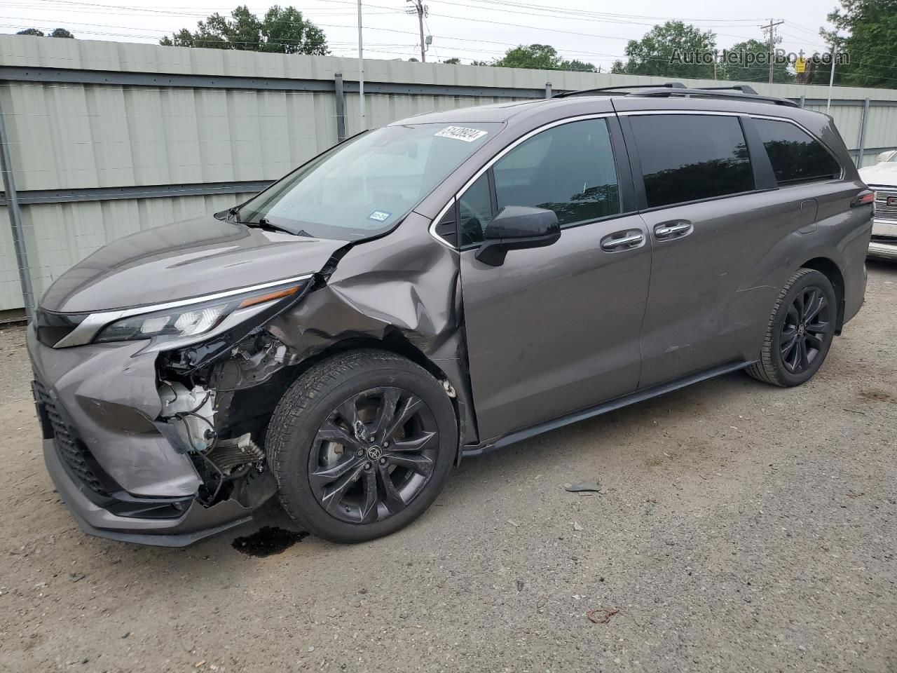 2022 Toyota Sienna Xse Charcoal vin: 5TDXRKEC1NS106769