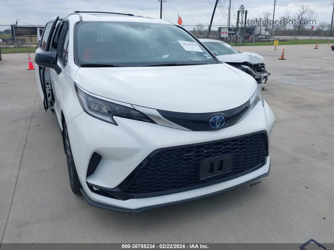 2022 Toyota Sienna Xse White vin: 5TDXRKEC2NS116078