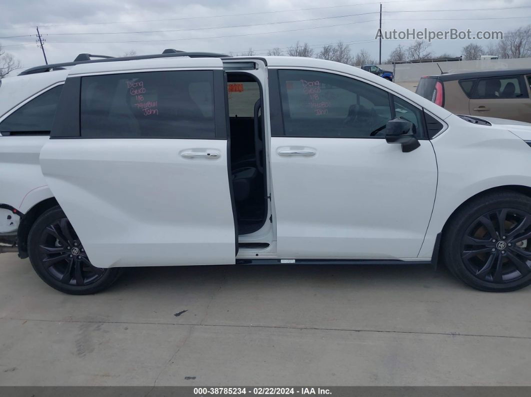 2022 Toyota Sienna Xse White vin: 5TDXRKEC2NS116078