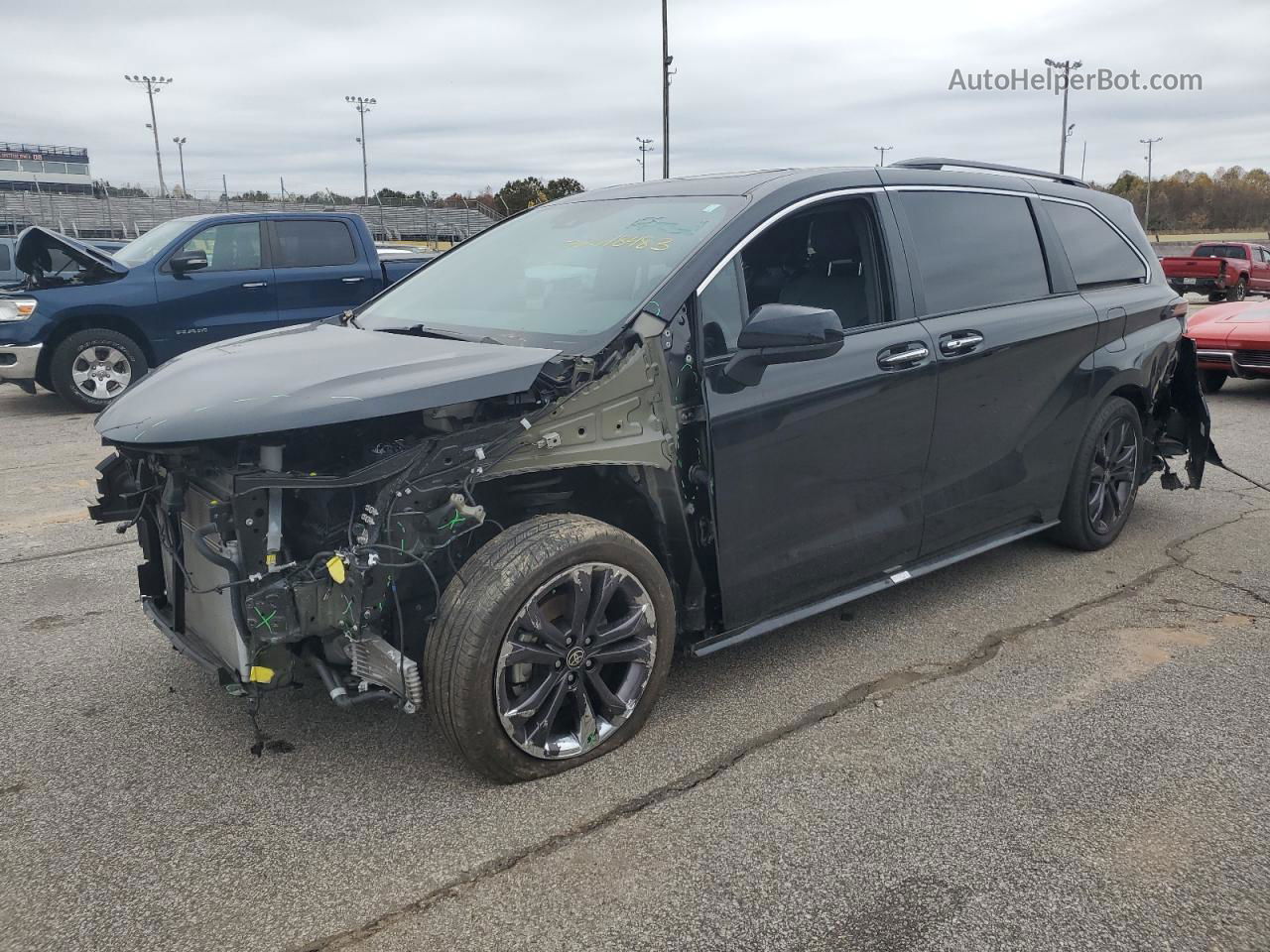 2022 Toyota Sienna Xse Black vin: 5TDXRKEC3NS131706