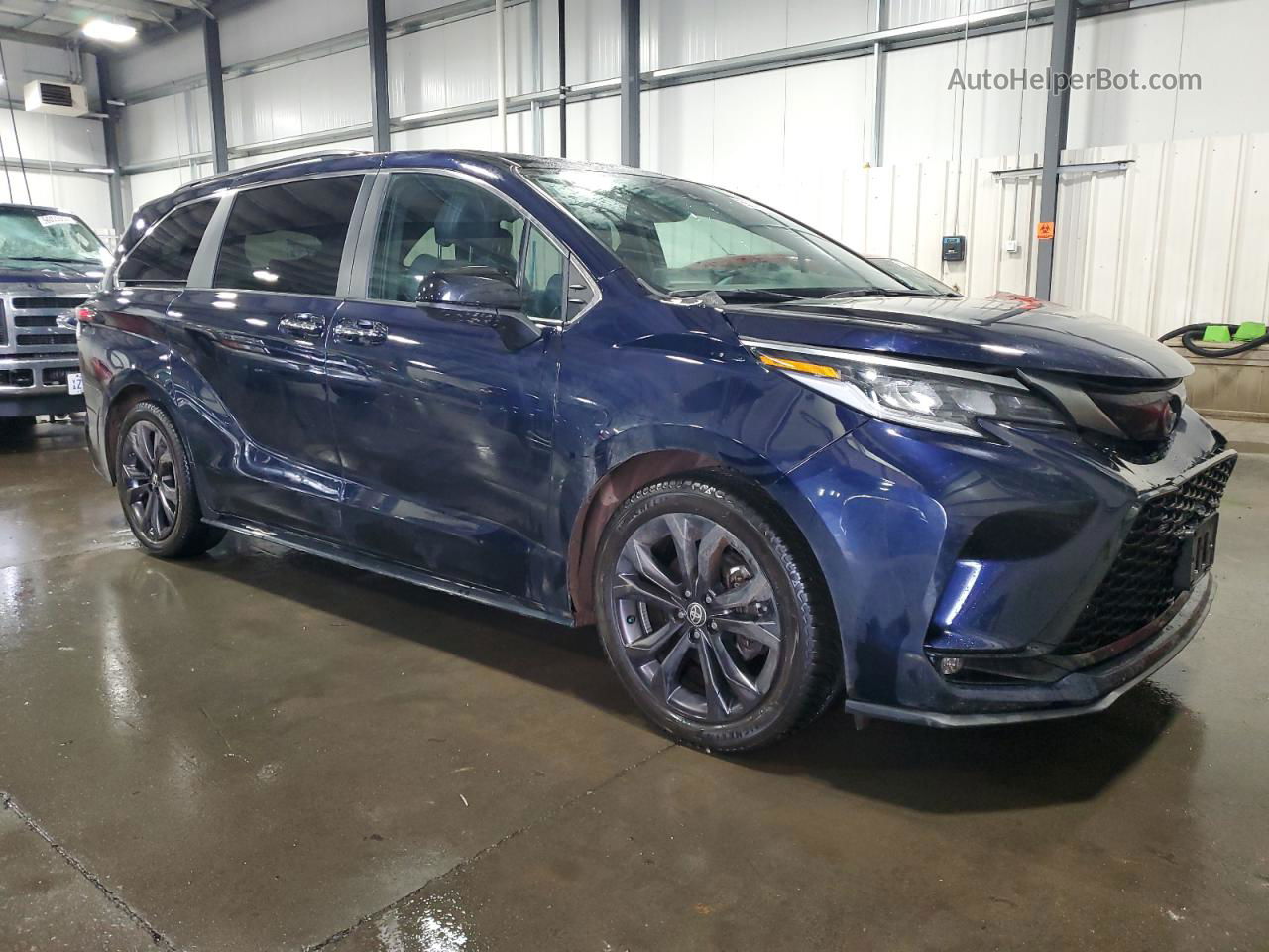 2022 Toyota Sienna Xse Синий vin: 5TDXRKEC6NS075759