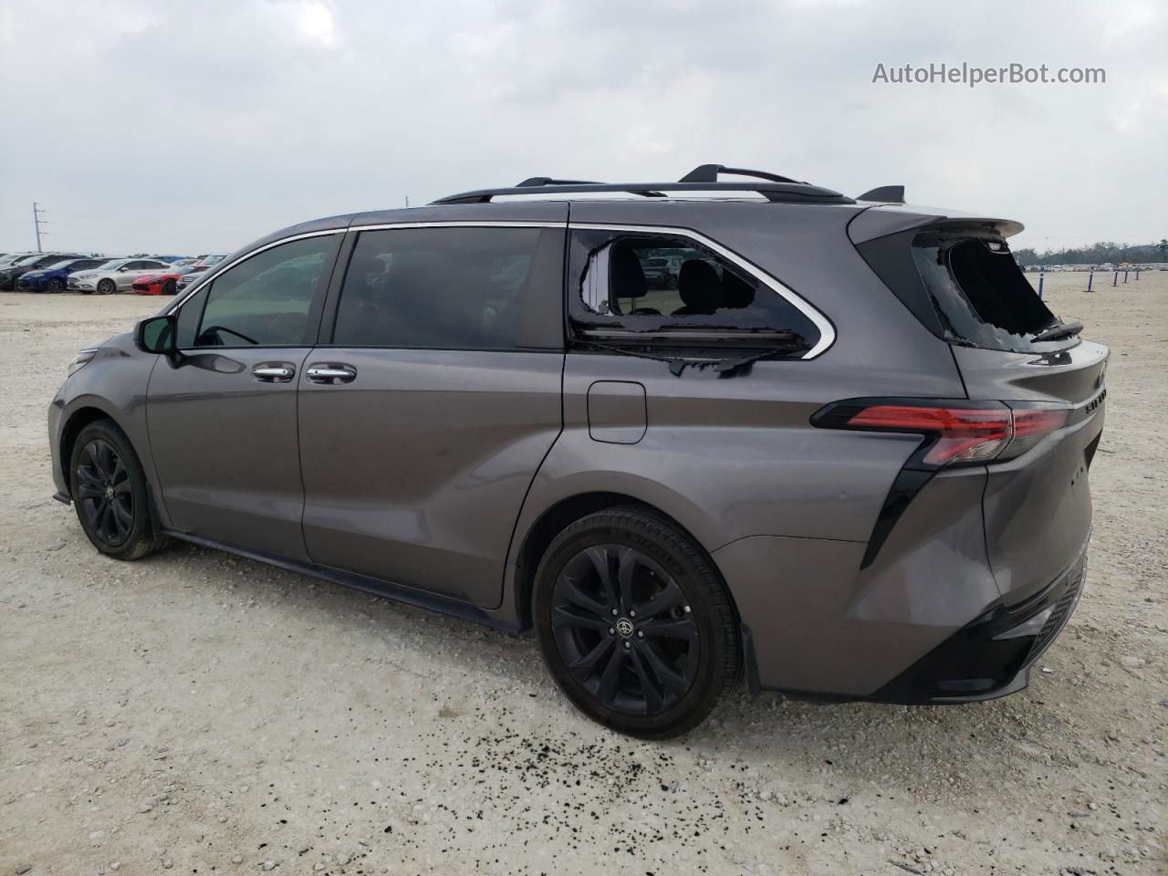 2022 Toyota Sienna Xse Gray vin: 5TDXRKEC9NS082947