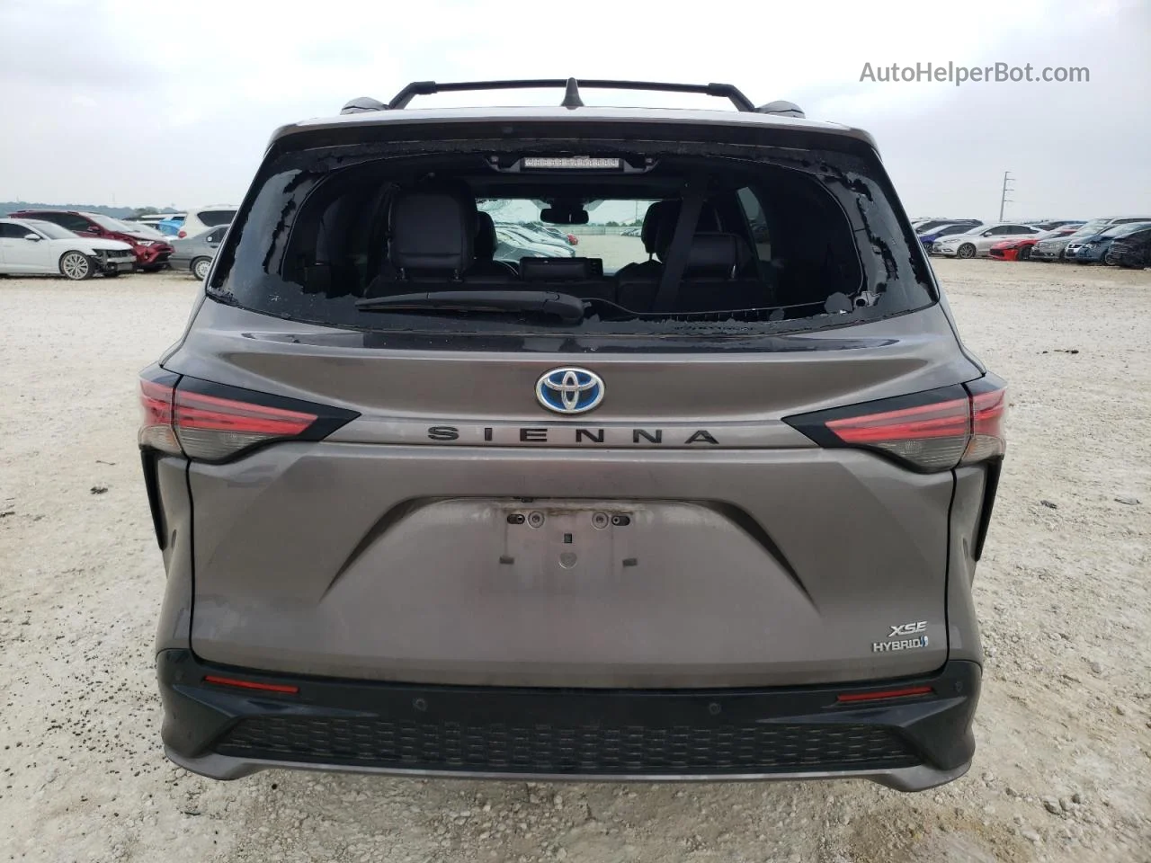 2022 Toyota Sienna Xse Gray vin: 5TDXRKEC9NS082947