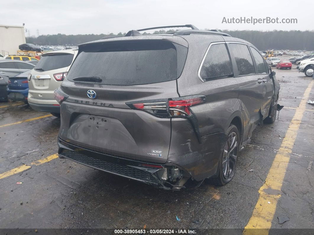 2022 Toyota Sienna Xse Silver vin: 5TDXRKEC9NS131581