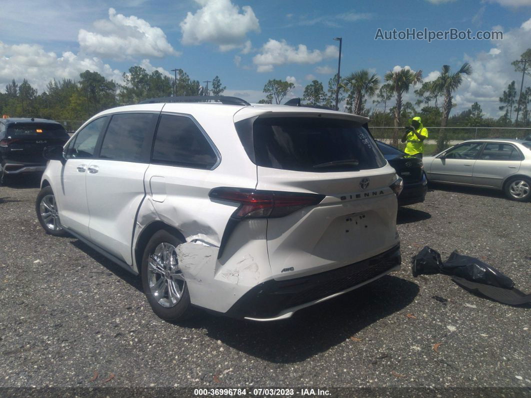 2022 Toyota Sienna Xse White vin: 5TDXSKFC1NS069953