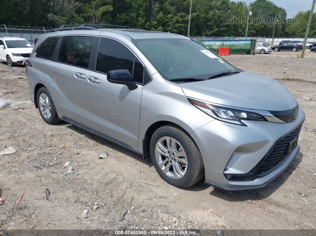 2022 Toyota Sienna Xse Silver vin: 5TDXSKFC3NS069453