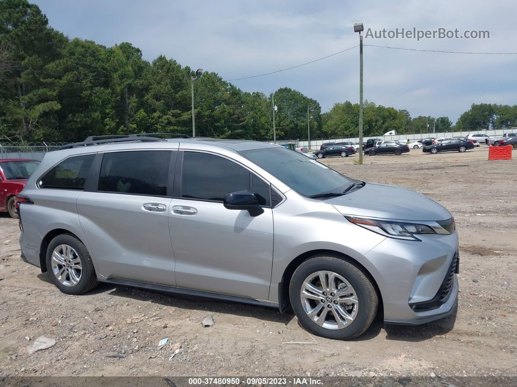 2022 Toyota Sienna Xse Silver vin: 5TDXSKFC3NS069453