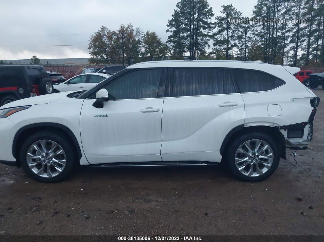 2021 Toyota Highlander Hybrid Limited White vin: 5TDYARAH4MS504997