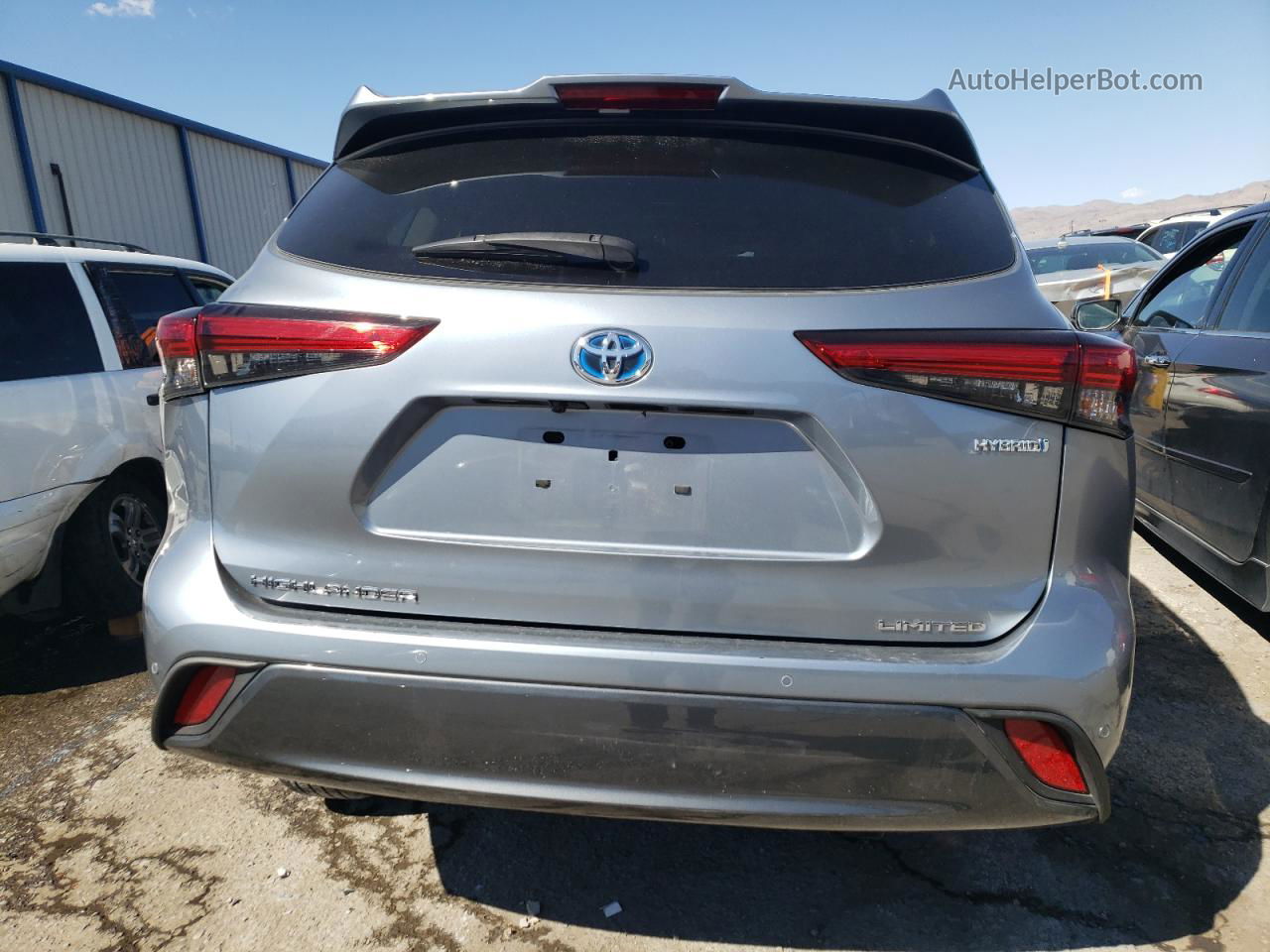 2021 Toyota Highlander Hybrid Limited Blue vin: 5TDYARAH9MS006665