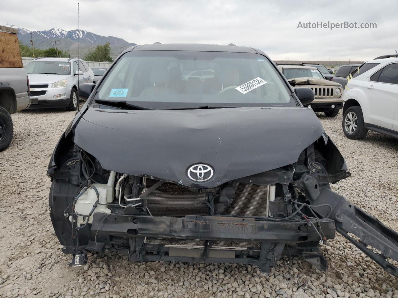 2014 Toyota Sienna Xle Charcoal vin: 5TDYK3DC0ES463893