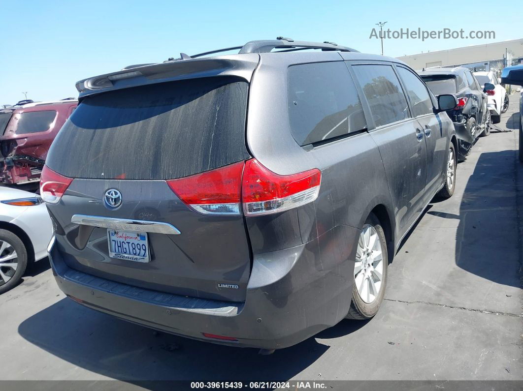 2014 Toyota Sienna Limited V6 7 Passenger Gray vin: 5TDYK3DC1ES503883