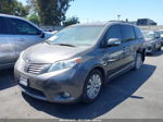 2014 Toyota Sienna Limited V6 7 Passenger Gray vin: 5TDYK3DC1ES503883