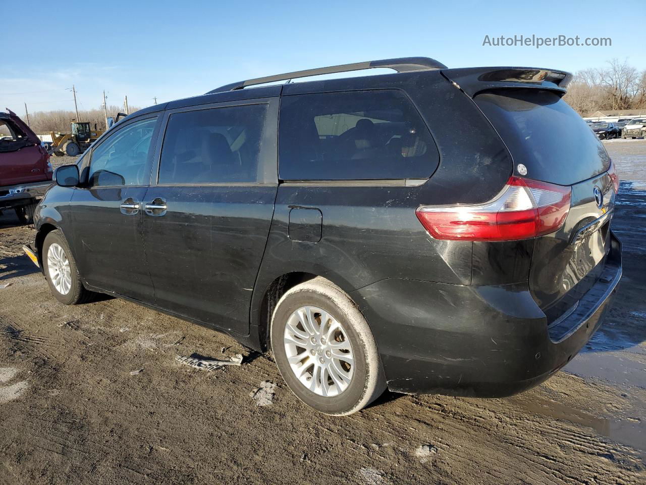 2015 Toyota Sienna Xle Black vin: 5TDYK3DC1FS541728