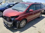 2015 Toyota Sienna Xle Красный vin: 5TDYK3DC1FS678488