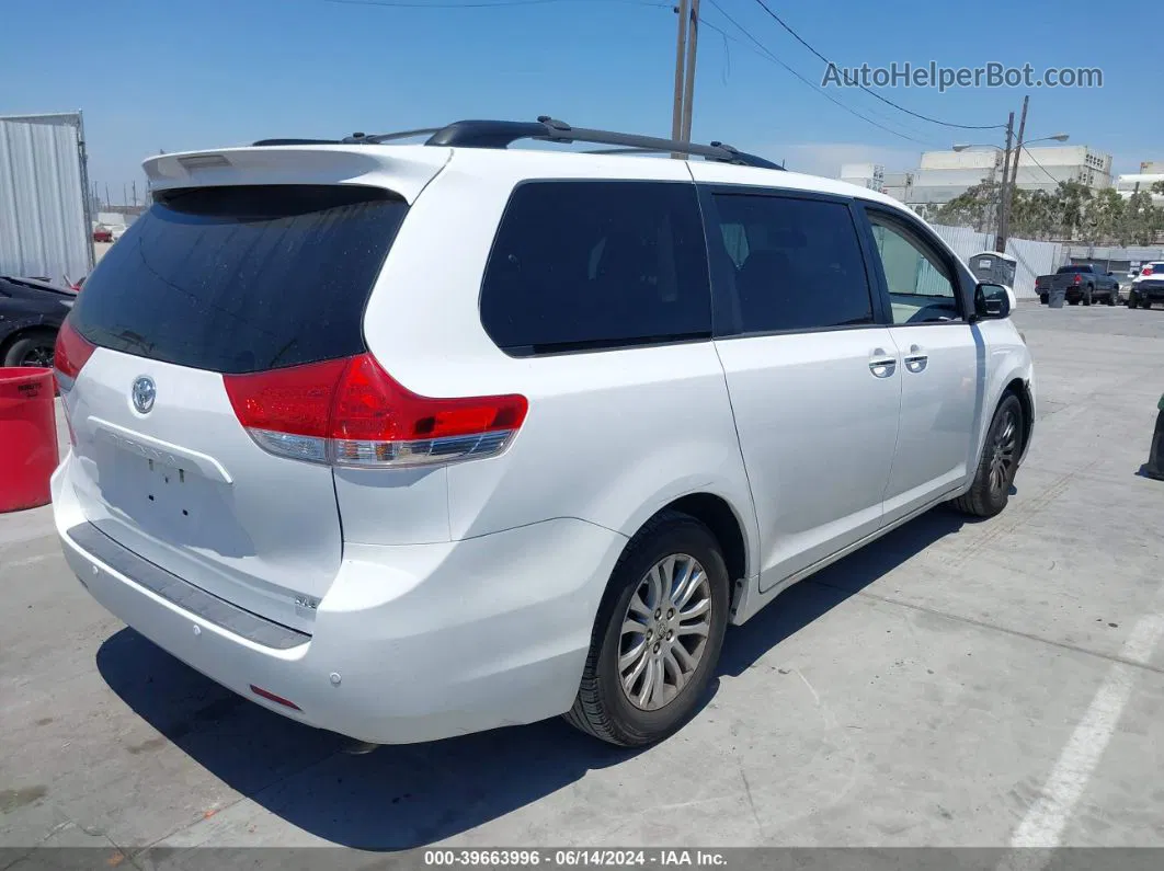 2014 Toyota Sienna Xle V6 8 Passenger White vin: 5TDYK3DC2ES477598