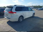 2014 Toyota Sienna Xle V6 8 Passenger White vin: 5TDYK3DC3ES480865