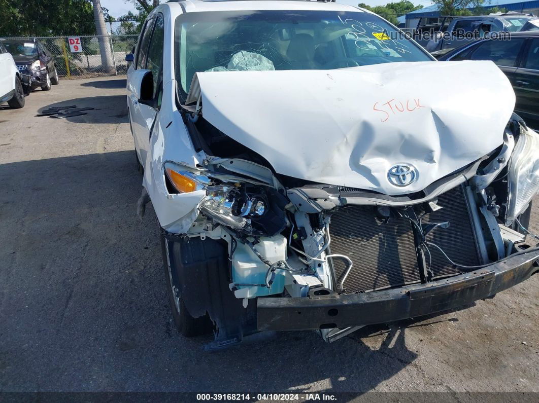 2014 Toyota Sienna Xle V6 8 Passenger White vin: 5TDYK3DC3ES480865