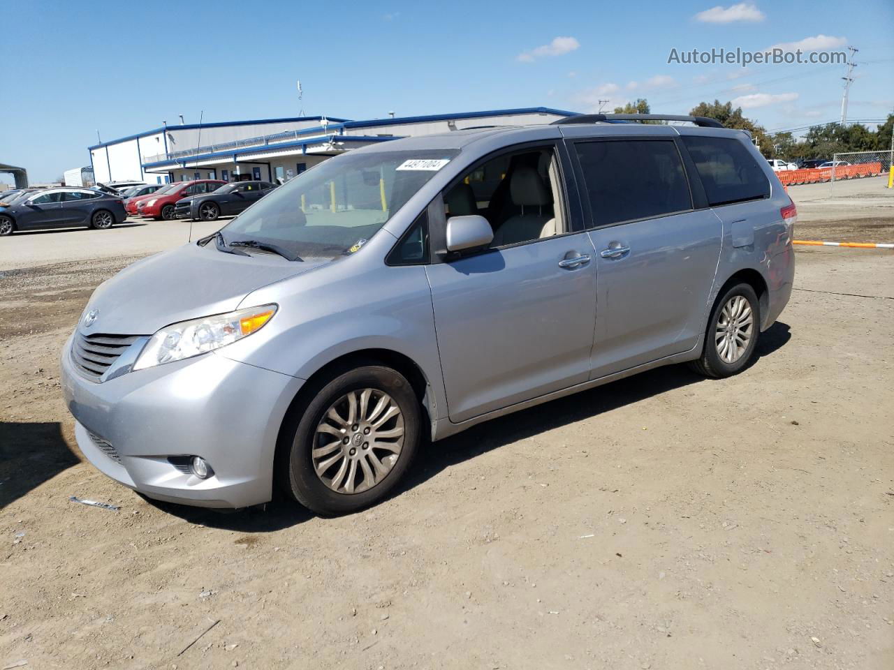 2014 Toyota Sienna Xle Blue vin: 5TDYK3DC3ES509605