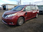 2015 Toyota Sienna Xle Red vin: 5TDYK3DC3FS608412