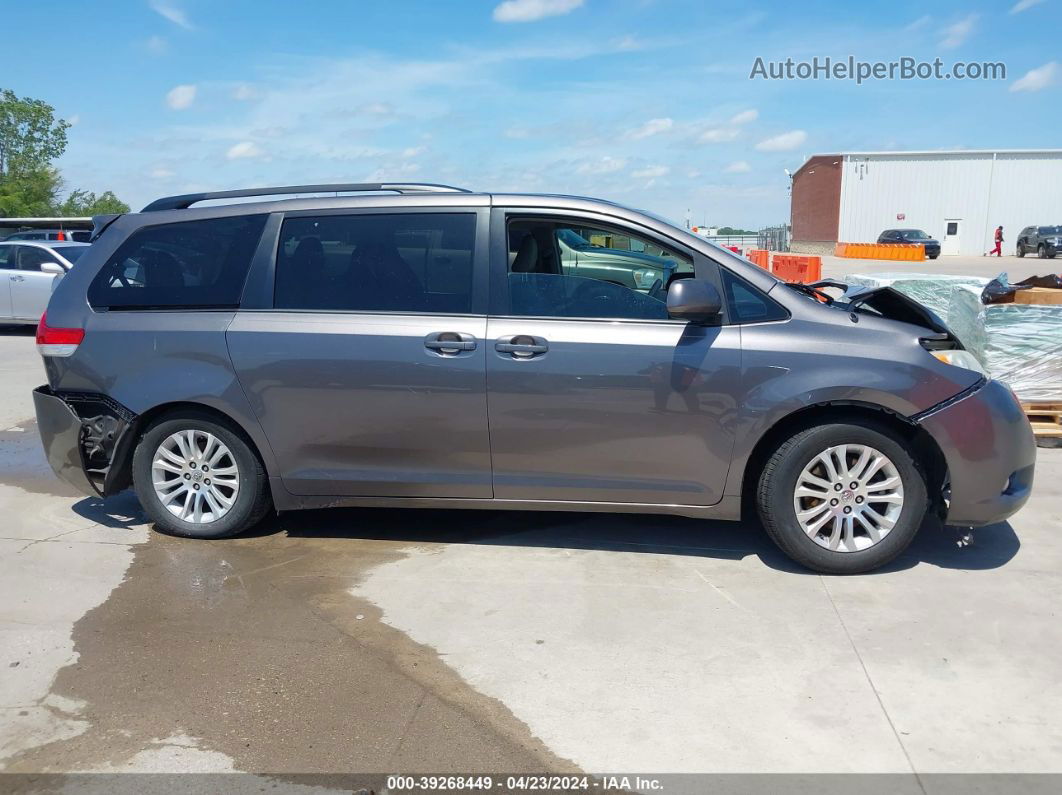 2014 Toyota Sienna Xle V6 8 Passenger Gray vin: 5TDYK3DC4ES419847