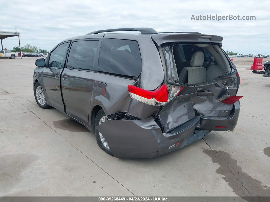 2014 Toyota Sienna Xle V6 8 Passenger Gray vin: 5TDYK3DC4ES419847