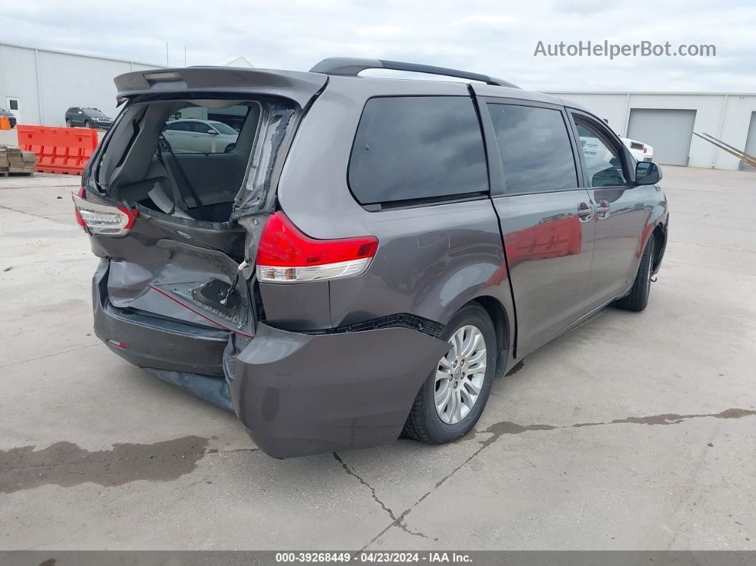 2014 Toyota Sienna Xle V6 8 Passenger Gray vin: 5TDYK3DC4ES419847