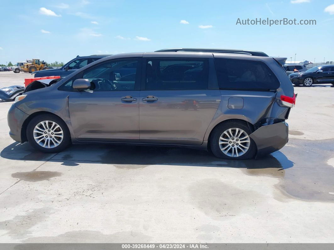 2014 Toyota Sienna Xle V6 8 Passenger Gray vin: 5TDYK3DC4ES419847