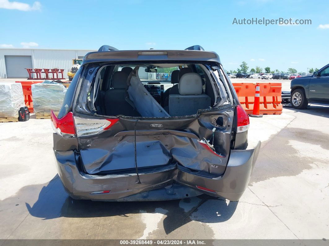 2014 Toyota Sienna Xle V6 8 Passenger Gray vin: 5TDYK3DC4ES419847