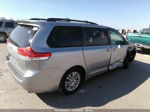 2014 Toyota Sienna Xle V6 8 Passenger Silver vin: 5TDYK3DC4ES504106