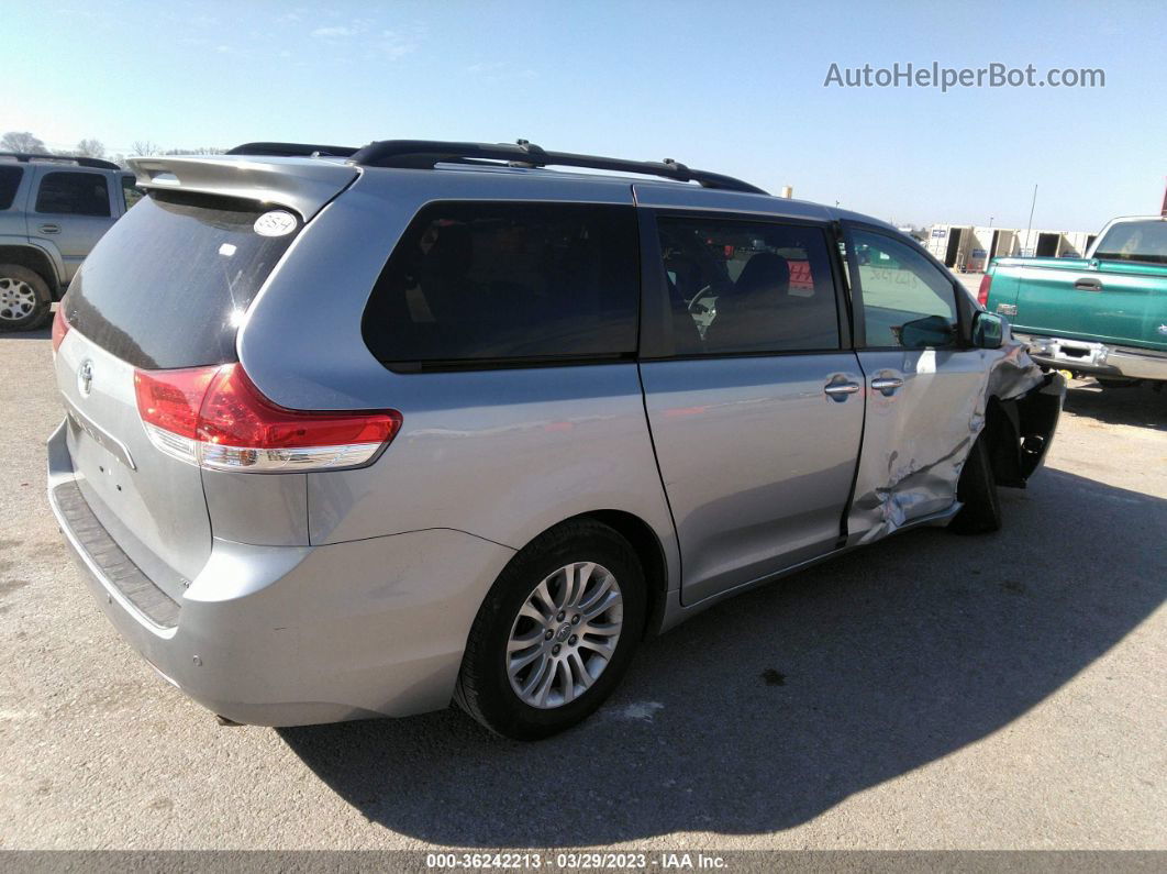 2014 Toyota Sienna Xle V6 8 Passenger Silver vin: 5TDYK3DC4ES504106