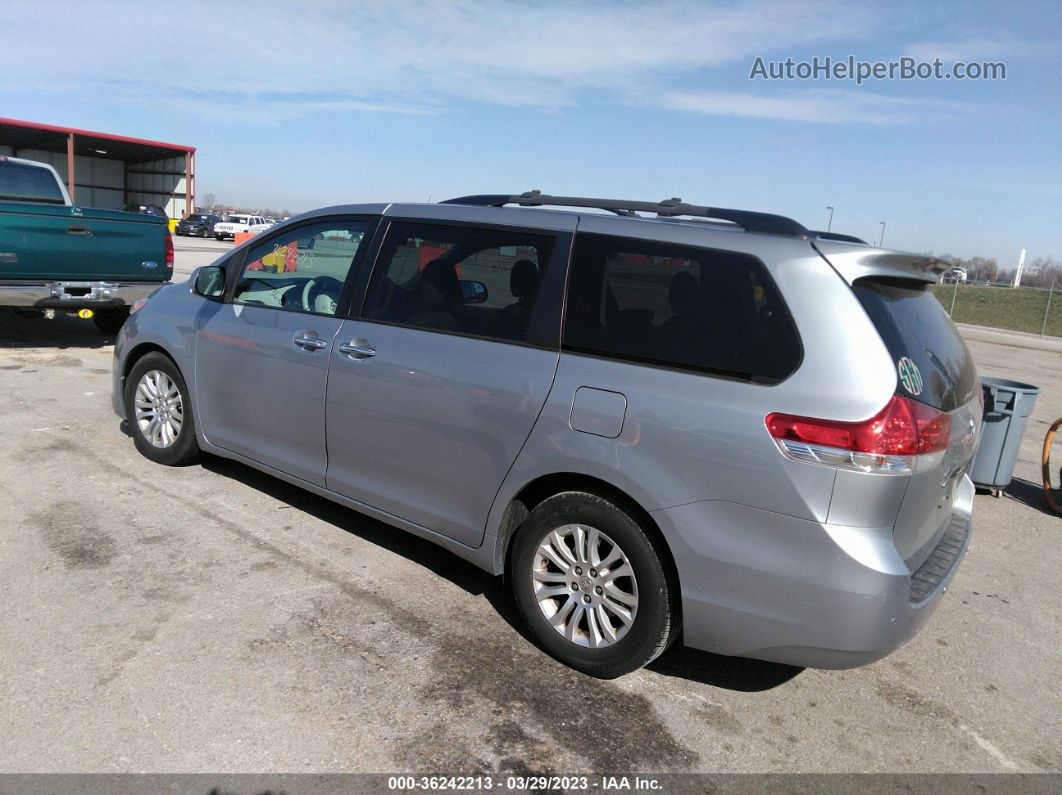 2014 Toyota Sienna Xle V6 8 Passenger Silver vin: 5TDYK3DC4ES504106