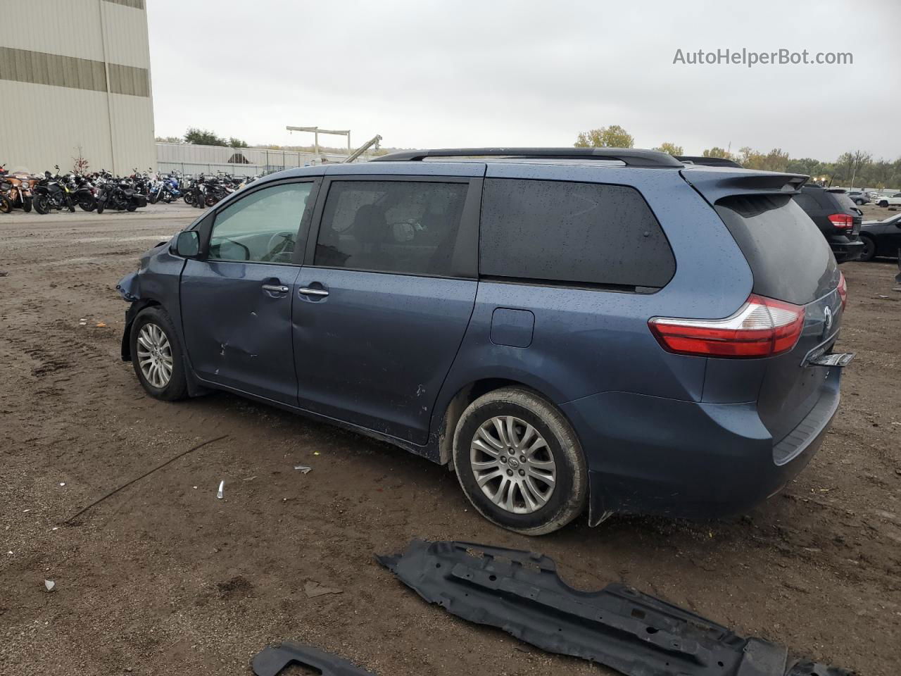 2015 Toyota Sienna Xle Синий vin: 5TDYK3DC5FS687341