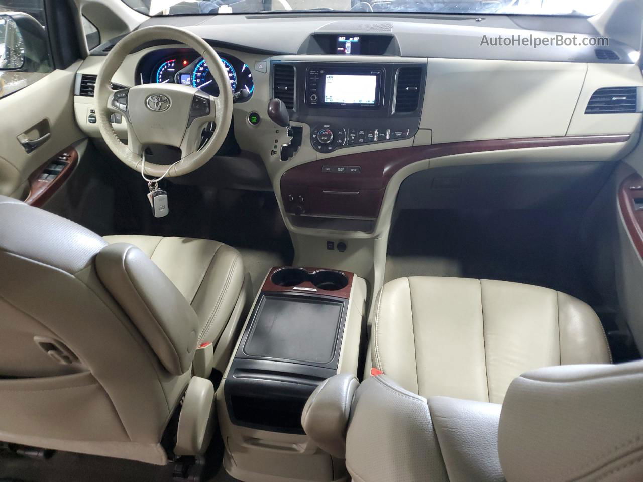 2014 Toyota Sienna Xle Золотой vin: 5TDYK3DC6ES434334