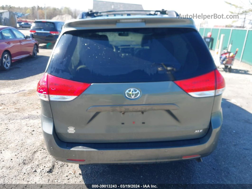 2014 Toyota Sienna Xle V6 8 Passenger Gray vin: 5TDYK3DC7ES466029