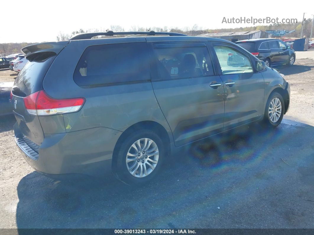 2014 Toyota Sienna Xle V6 8 Passenger Gray vin: 5TDYK3DC7ES466029