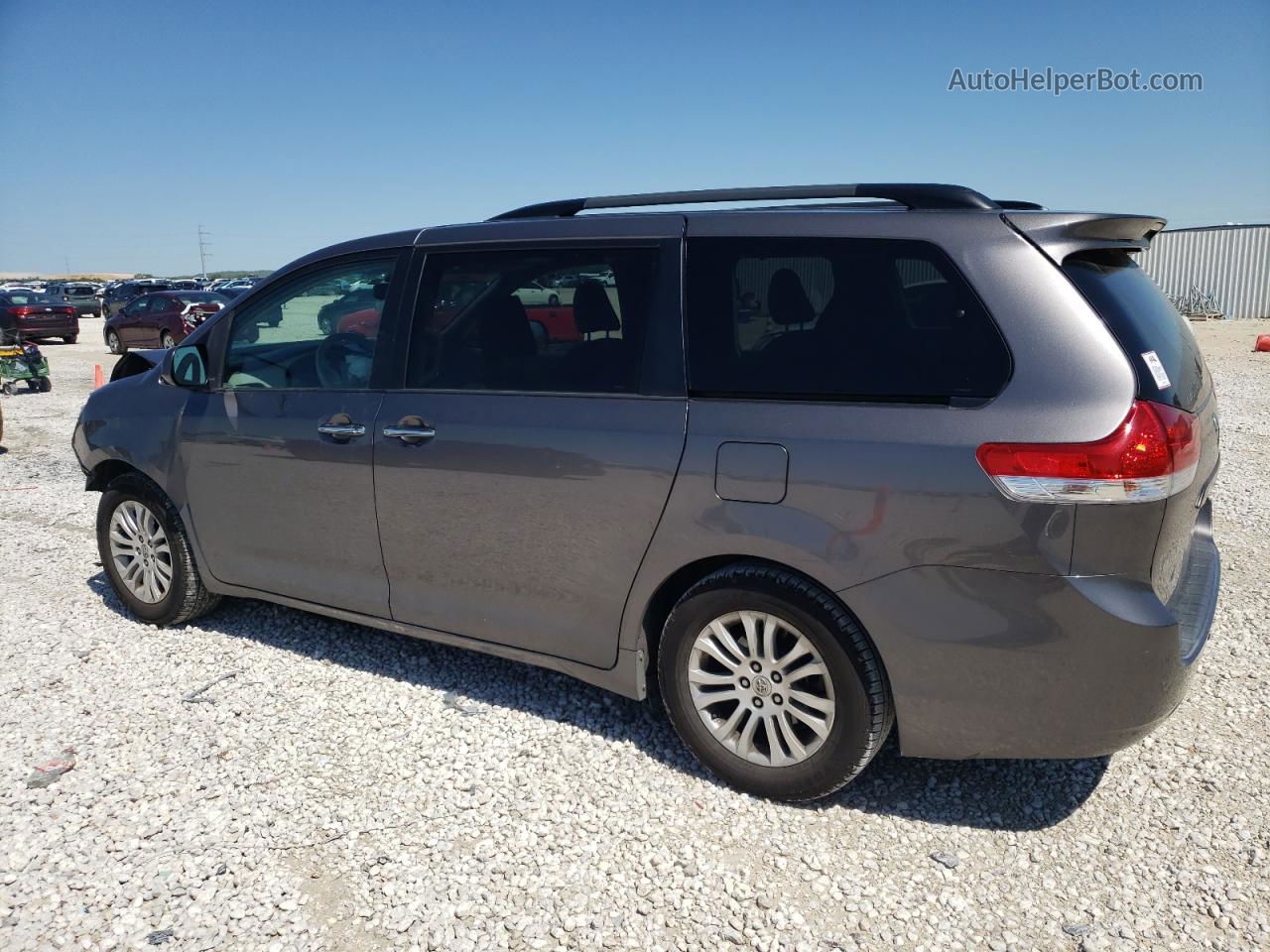 2014 Toyota Sienna Xle Gray vin: 5TDYK3DC7ES469237