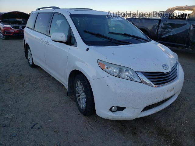 2014 Toyota Sienna Xle White vin: 5TDYK3DC7ES470999