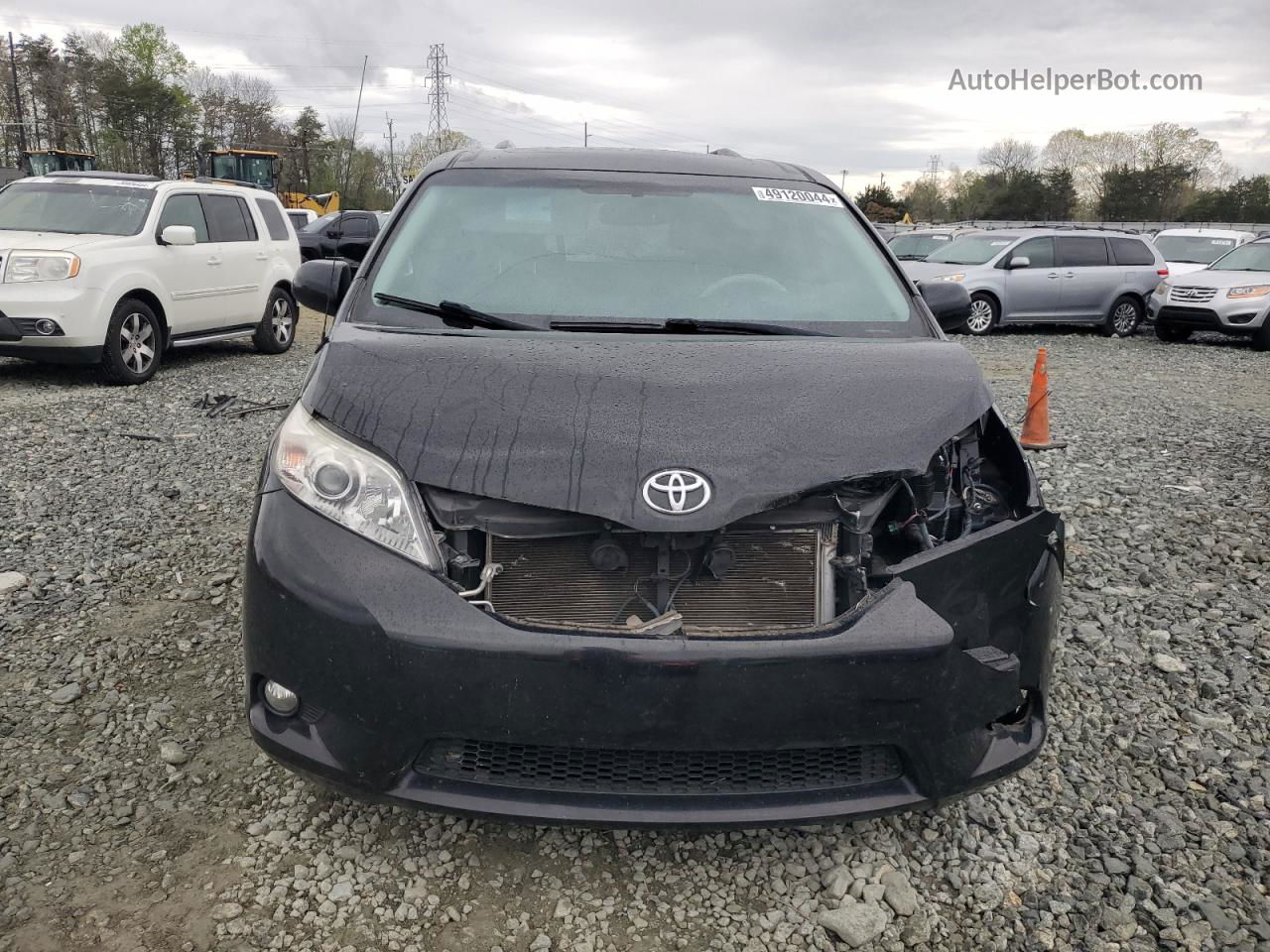 2014 Toyota Sienna Xle Черный vin: 5TDYK3DC7ES518081