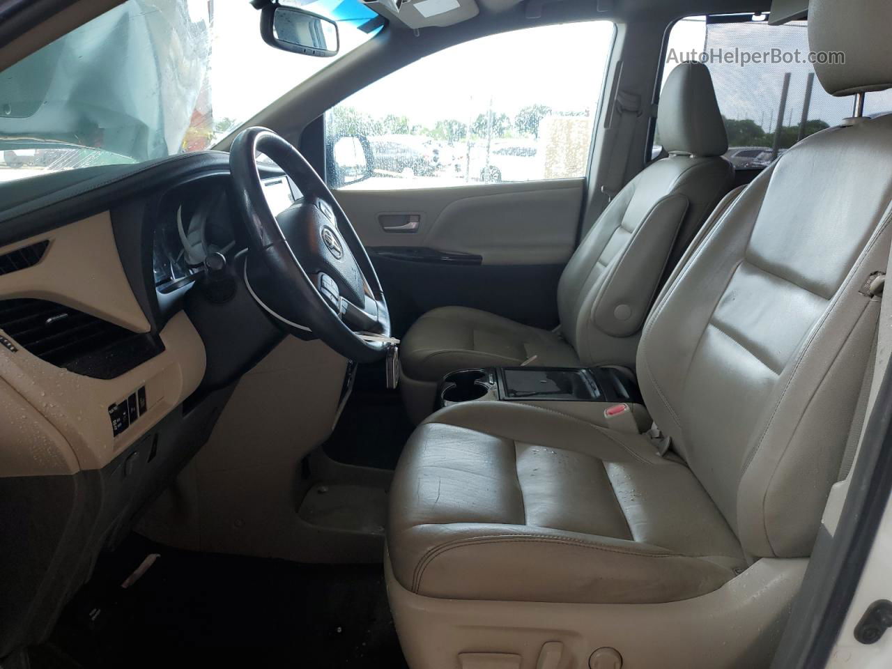 2015 Toyota Sienna Xle Белый vin: 5TDYK3DC7FS565404